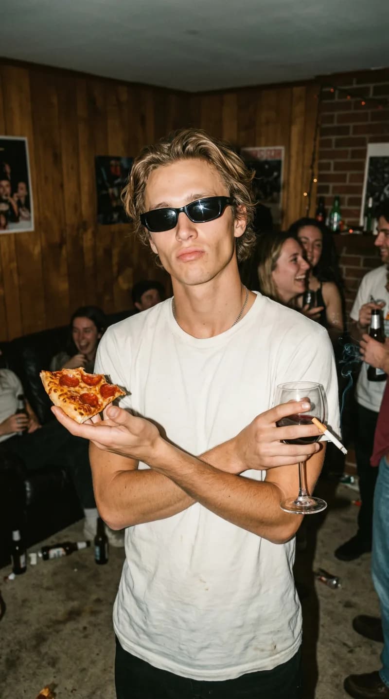 Edgy streetwear AI model