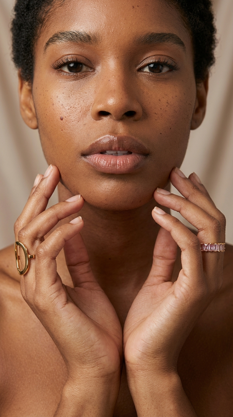 Generated model portrait in studio light